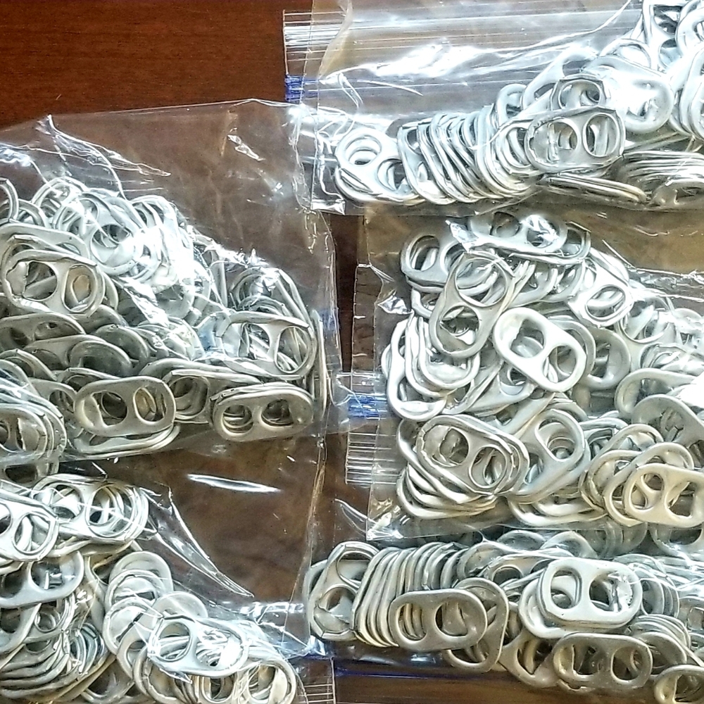 500+Aluminum Pop Top Can Pull Tabs - Picture 2 of 2